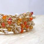 Boho Beaded Wrap Bracelet,..